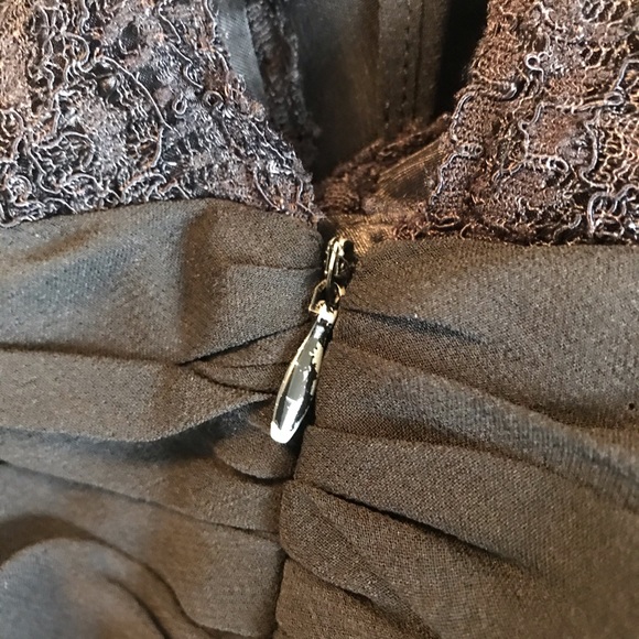 Donna Ricco Sz 12P silk lace Little Black Dress - Picture 6 of 8